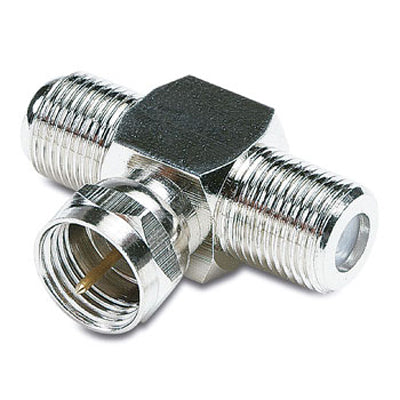 Adaptador F Macho / 2xF Fêmea-Fichas e cabos-SMI-Music Stage