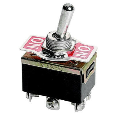 Comutador Alavanca 2 Circuitos 6A 250V (I/0/I)-Componentes eletronicos-SMI-Music Stage