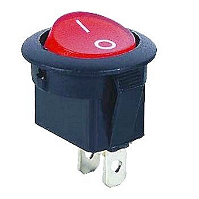 Interruptor Basculante 1 Circuito 6A 250V Vermelho-Componentes eletronicos-SMI-Music Stage