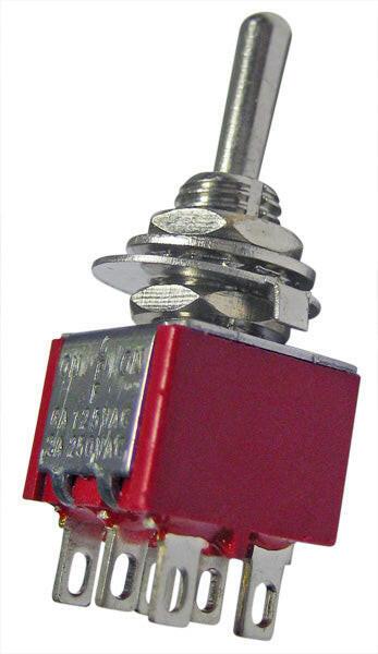 Comutador Alavanca 2 Circuitos 2A 250V (I/0/I)-Componentes eletronicos-SMI-Music Stage