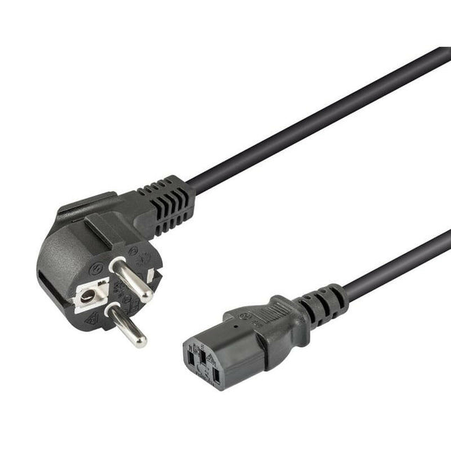 Cabo Alimentação Schuko Macho / IEC-C13 Fêm 1,5mt (3x1,5mm²)-Fichas e cabos-SMI-Music Stage