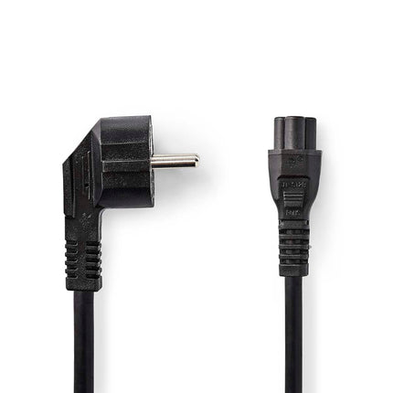 Cabo Alimentação Schuko Macho / IEC-C5 Mickey 3metros