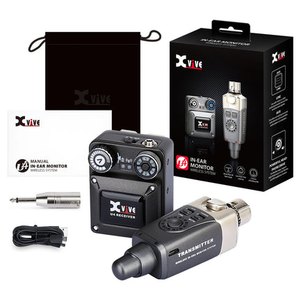 Xvive U4 WIRELESS IN EAR (1 EMISOR + 1 RECEPTOR)-Sistema Monitores In-Ear-Xvive-Music Stage