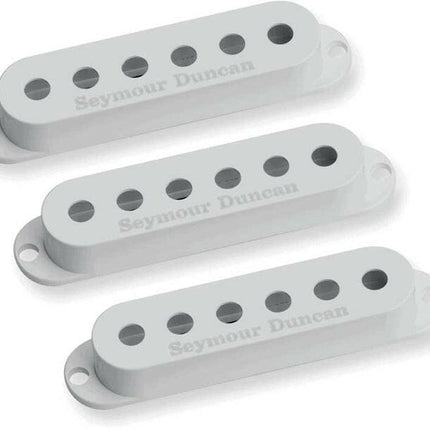 Seymour duncan STRAT COVER WHITE SET (3) LOGO-Seymour Duncan-Music Stage