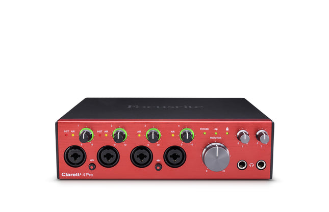 Focusrite CLARETT+ 4PRE-Focusrite-Music Stage