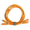 Udg U97001OR - ULTIMATE AUDIO CABLE SET RCA-RCA STRAIGHT ORANGE