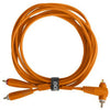 Udg U97005OR - ULTIMATE AUDIO CABLE SET RCA STRAIGHT - RCA ANGLED ORANGE