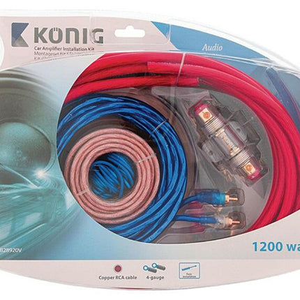 Kit Som Automóvel Tuning - 1200W-Apoio tacnicobricol-Konig-Music Stage