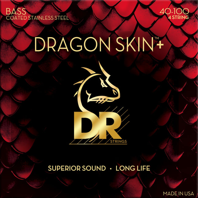 Dr DBS-40 DRAGON SKIN +-Corda / conjunto de cordas para guitarra elétrica-DR-Music Stage