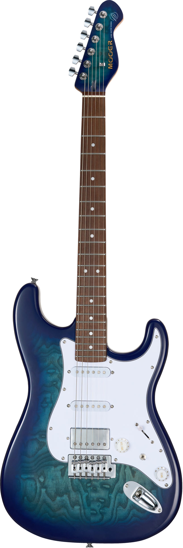 Mooer MSC20 PRO OCEAN BLUE-Guitarra elétrica com USB/MIDI integrado-MOOER-Music Stage