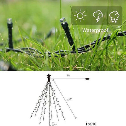 Cortina de Leds para Árvore de Natal-Leds natal-Salcar-Music Stage