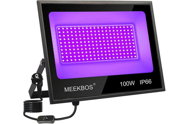 Projetor Ultravioleta a prova de agua IP66 - 100W-Luz Negra-Meekbos-Music Stage