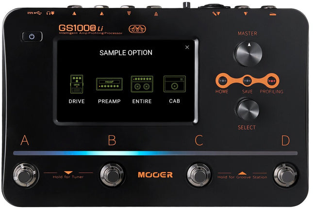 Mooer GS1000 LI-Pedalera multi-efectos de suelo-MOOER-Music Stage