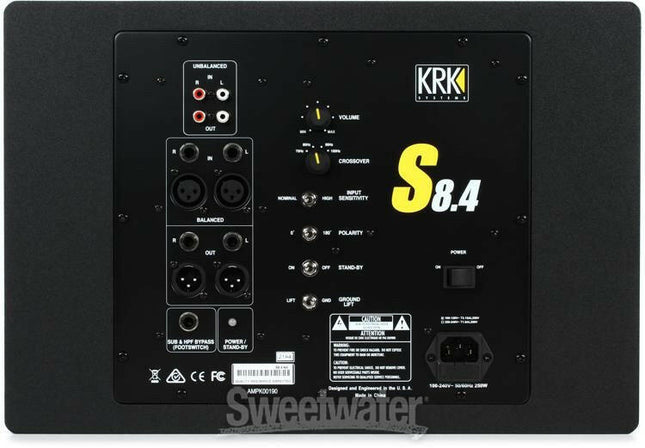 Krk S8.4-Monitor de Estúdio-KRK-Music Stage