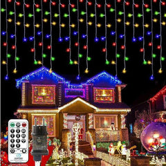 Cortina de luzes de Natal para exterior, 10m (multicolor)-Leds natal-AxiwoIntl-Music Stage