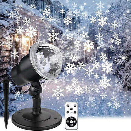 Projetor de Flocos de Neve LED-Leds natal-Creashine-Music Stage