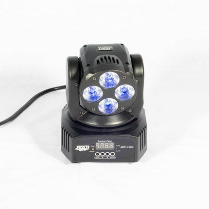 Robot LED Moving Head Wash 4x 12W RGBWA+UV-Som e luz-Nicols-Music Stage