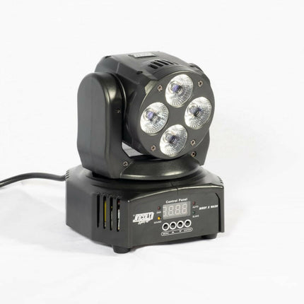 Robot LED Moving Head Wash 4x 12W RGBWA+UV-Som e luz-Nicols-Music Stage
