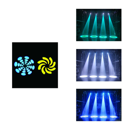 Robot LED Moving Head Spot 30W c/ Anel-Som e luz-Nicols-Music Stage