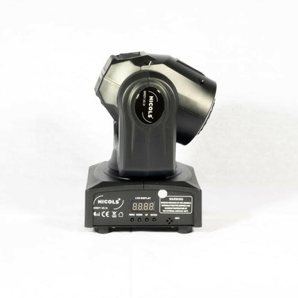 Robot LED Moving Head Spot 30W c/ Anel-Som e luz-Nicols-Music Stage