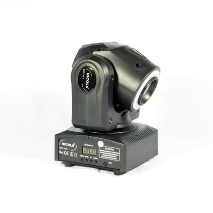 Robot LED Moving Head Spot 30W c/ Anel-Som e luz-Nicols-Music Stage