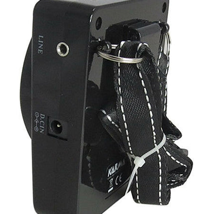 Sistema Som Portátil 25W c/ Microfone Headset - Cabeça-Som e luz-Karma-Music Stage