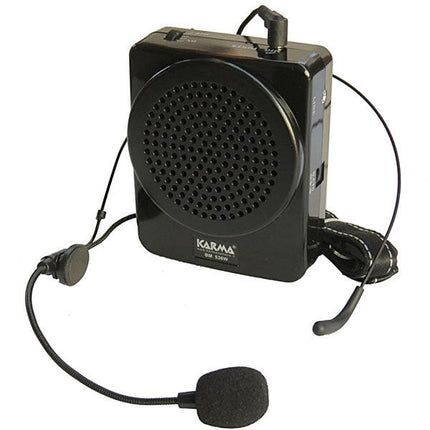 Sistema Som Portátil 25W c/ Microfone Headset - Cabeça-Som e luz-Karma-Music Stage