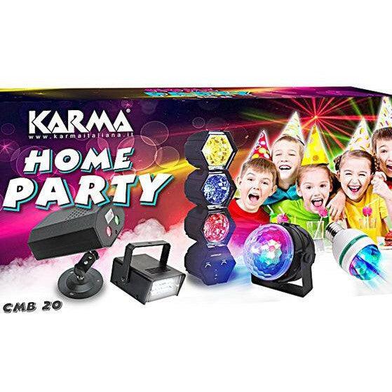 Kit Home Party - Projectores + Laser + Strob-Som e luz-Karma-Music Stage