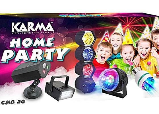 Kit Home Party - Projectores + Laser + Strob-Som e luz-Karma-Music Stage