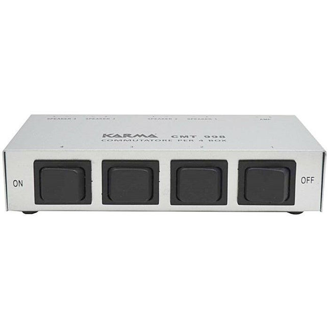 Comutador Audio 4 Pares Colunas 200W máx-Tv audio video-Karma-Music Stage