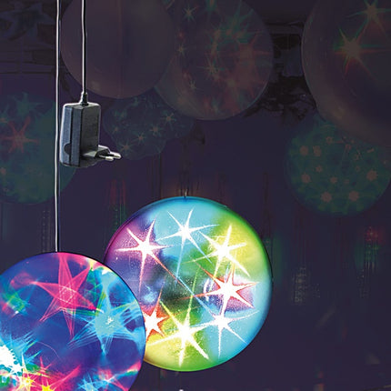 Bola de Efeitos 3D Estrelas 20cm-Som e luz-RIDEM-Music Stage