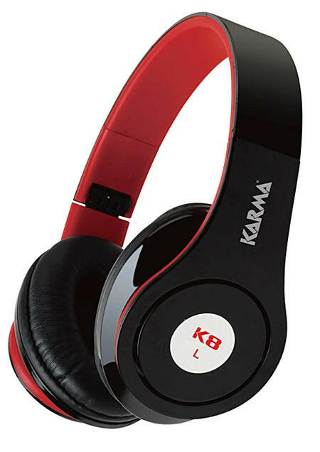 Auscultadores Ficha 3,5 - Preto/Vermelho-Som e luz-Karma-Music Stage