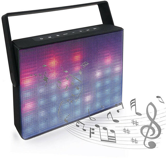 Coluna 20W c/ Bluetooth/FM/SD/BAT/LED-Som e luz-Karma-Music Stage