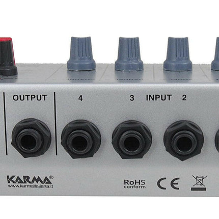Misturador Microfone 4 Canais-Som e luz-Karma-Music Stage