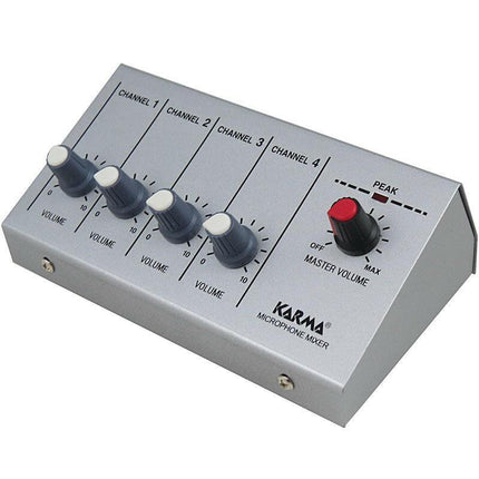 Misturador Microfone 4 Canais-Som e luz-Karma-Music Stage