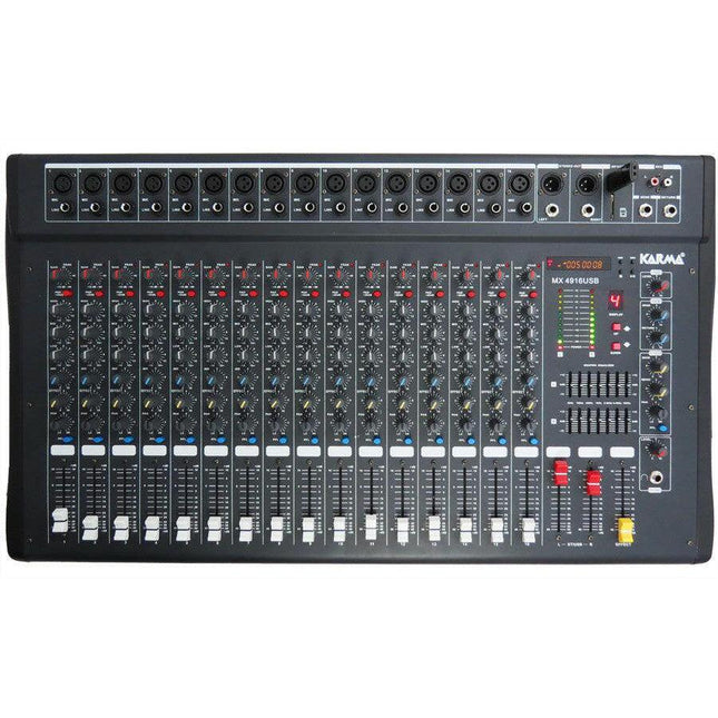 Mesa Mistura 16 Canais USB/MP3-Som e luz-Karma-Music Stage