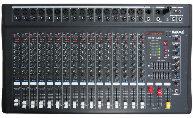 Mesa Mistura 16 Canais USB/MP3-Som e luz-Karma-Music Stage