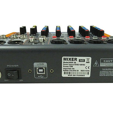 Mesa Mistura 6 Canais USB/MP3-Som e luz-Glemm-Music Stage
