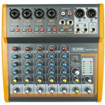 Mesa Mistura 6 Canais USB/MP3-Som e luz-Glemm-Music Stage