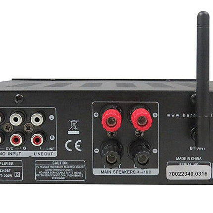 Amplificador Audio Karaoke FM/USB/MP3/BT 2x40W-Som e luz-Karma-Music Stage