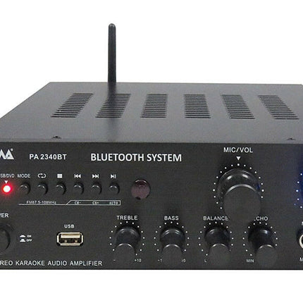 Amplificador Audio Karaoke FM/USB/MP3/BT 2x40W-Som e luz-Karma-Music Stage