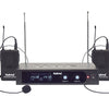 Microfone Cabeça s/ Fios (2 unid) + Receptor VHF 203/216MHz