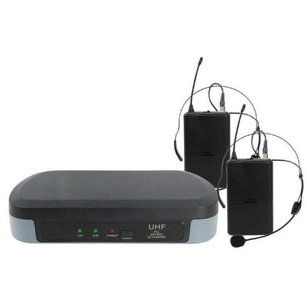 Microfone Headset - Cabeça s/ Fios (2 unid) +Receptor UHF 740-790MHz-Som e luz-Karma-Music Stage