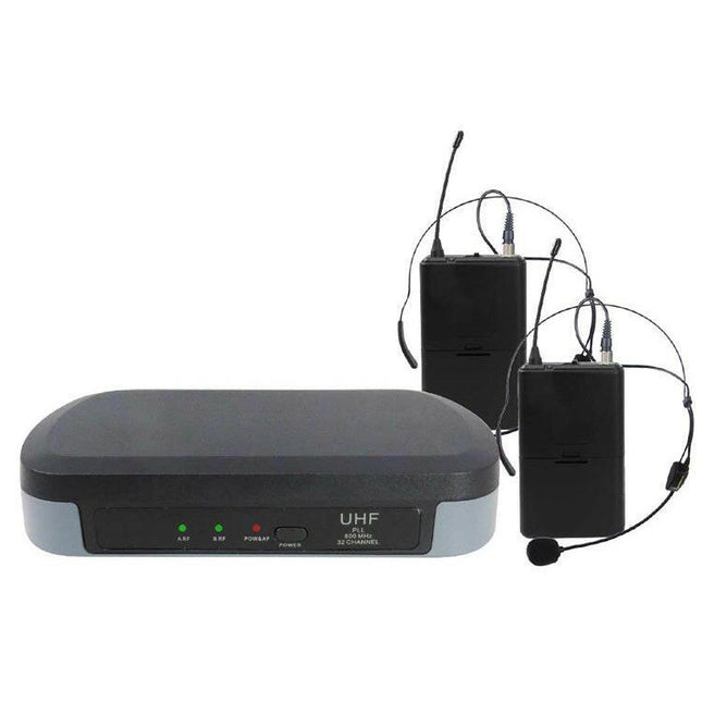 Microfone Headset - Cabeça s/ Fios (2 unid) +Receptor UHF 740-790MHz-Som e luz-Karma-Music Stage