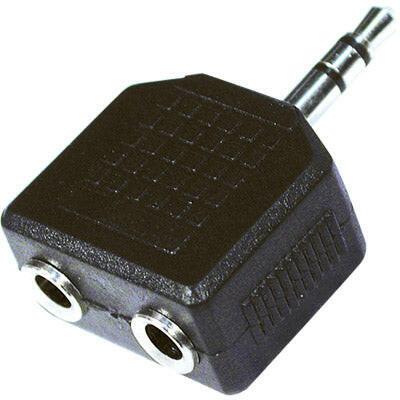 Adaptador 3,5 Macho ST / 2x3,5 Fêmea Mono-Fichas e cabos-EDC-Music Stage