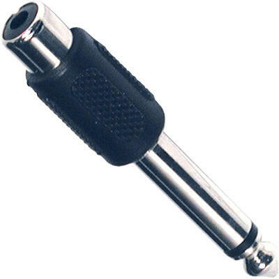 Adaptador 6,35 Macho Mono / RCA Fêmea-Fichas e cabos-SMI-Music Stage