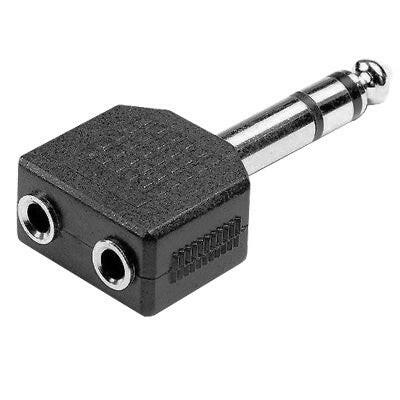 Adaptador 6,35 Macho ST / 2x3,5 Fêmea ST-Fichas e cabos-SMI-Music Stage