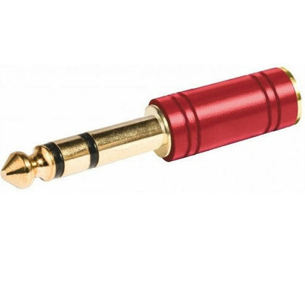 Adaptador 6,35 Macho ST / 3,5 Fêmea ST - Metal-Fichas e cabos-Emelec-Music Stage