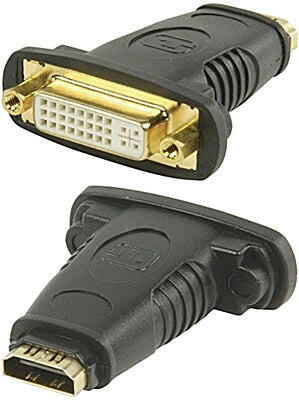 Adaptador HDMI Fêmea / DVI-D (24+1) Fêmea-Fichas e cabos-Valueline-Music Stage