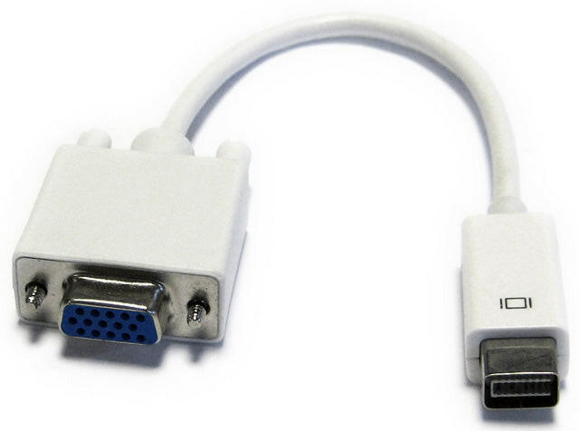 Adaptador Mini DVI Macho / VGA Fêmea 20cm-Fichas e cabos-SMI-Music Stage